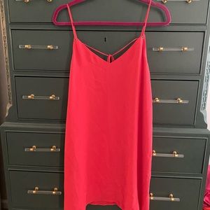 Topshop coral mini dress